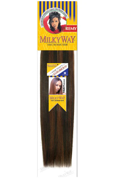 MilkyWay 100% Human Hair - Yaky Weave 10"-18" - Elevate Styles