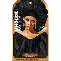 Thumbnail for Ms. Remi Lingerie Wide Edge Silky Bonnet X Jumbo Black 3682 - Elevate Styles
