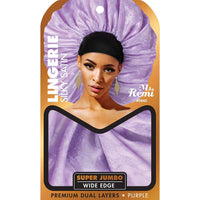 Thumbnail for Ms. Remi Lingerie Wide Edge Silky Bonnet X Jumbo Purple 3683 - Elevate Styles