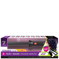 Thumbnail for Tyche Rod Round Ceramic Teflon Professional Curling Iron - 3/4