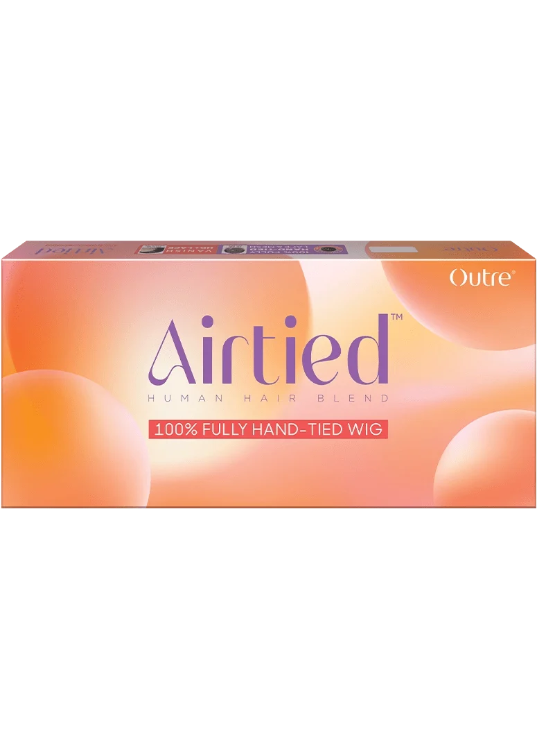 Outre Airtied Human Hair Blend 100% Fully Hand-Tied Wig HHB Barrel Waves 22" QLHBFHBW22