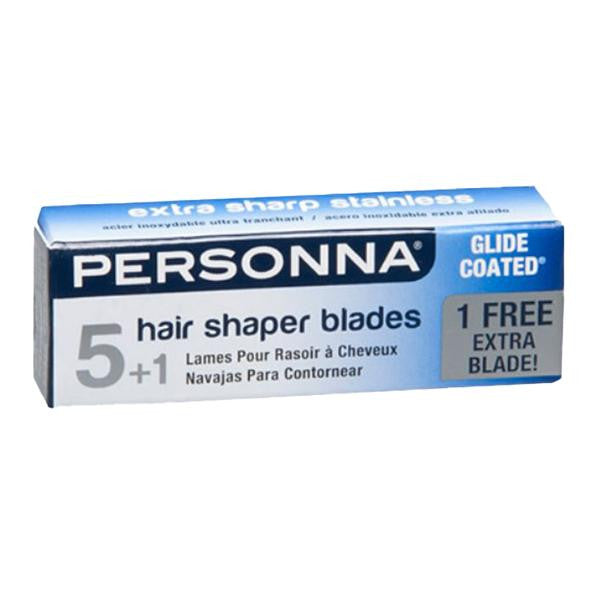 Personna Hair Shaper Blades 5+1 Pack – Glide Coated Stainless Steel