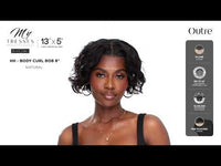 Outre MyTresses Black Label 13"x5" Lace Front Wig HH Body Curl Bob 8" QLHMBMBCB
