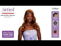 Outre Airtied Human Hair Blend Vanish HD+ Lace Front Wig HHB-Natural Wave 20 QLHBFHNW20