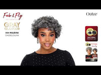 Outre Fab&Fly™ Gray Glamour 100% Unprocessed Human Hair Wig HH Marini QHFGMAI