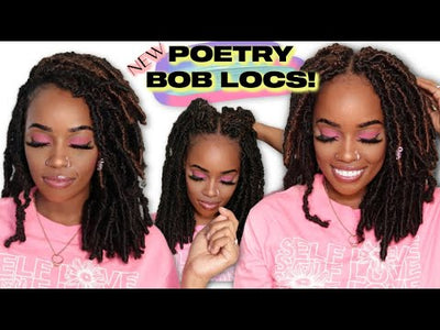 Janet Collection 3x Poetry Bob Butterfly Locs 3 Pcs 10" 12" 14" Crochet Braid 3XPOETRYL10
