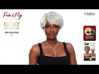 Outre Fab&Fly™ Gray Glamour 100% Unprocessed Human Hair Wig HH Galina QHFGGAL