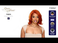 Outre Synthetic Glueless HD Transparent Lace Front Wig Fabia QLFAB