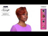 Outre Perfect Hairline Swoop Series Frontal Lace 13"x 4" HD Transparent Lace Front Wig Swoop 12