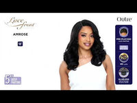 Outre Synthetic Glueless HD Transparent Lace Front Wig Amrose QLARS