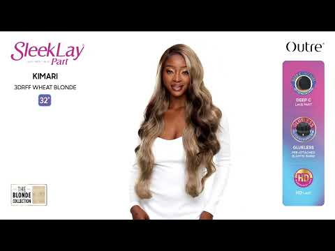 Outre Synthetic Sleek Lay Part HD Transparent Lace Front Wig Kimari