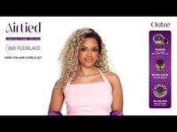 Outre Airtied Human Hair Blend 360 FlexiLace Wig HHB Italian Curls 22" QLHBFHIC22