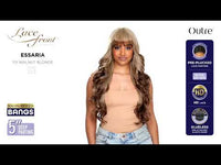 Outre Synthetic Glueless HD Transparent Lace Front Wig Essaria QLESS