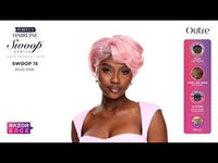 Outre Perfect Hairline Swoop Series Frontal Lace 13"x 4" HD Transparent Lace Front Wig Swoop 15