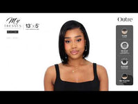 Outre MyTresses Black Label 13"x5" Lace Front Wig HH Straight Bob 12 QLHMBMSB