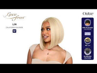 Outre Synthetic Glueless HD Transparent Lace Front Wig Lin QLLIN
