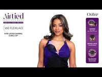 Outre Airtied Human Hair Blend 360 FlexiLace Wig HHB Loose Barrel Curls 20" QLHBFHLBC20
