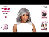 Outre Wigpop Gray Glow Synthetic Full Wig Glow 5 QPOPGLO5
