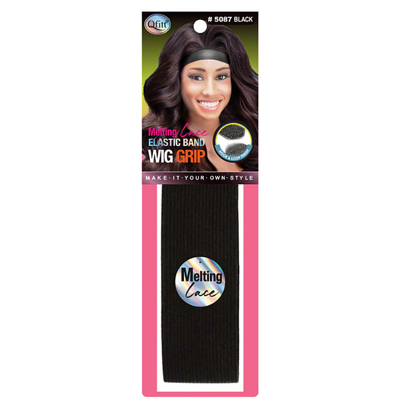 Qfitt Melting Lace Elastic Band Wig Grip Black 2" 5087 - Elevate Styles