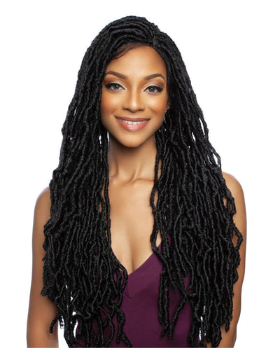 Mane Concept 4" HD Deep Braid Lace Front Wig Natural Locs 28" RCHB204 - Elevate Styles