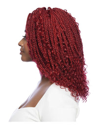 Thumbnail for Mane Concept HD Inspire 4x4 Free Part Braid Lace Front Wig Boho Box Braid 16