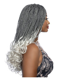 Thumbnail for Mane Concept HD Inspire 4x4 Free Part Braid Lace Front Wig Bouncy French Curl 24 RCHB212 - Elevate Styles