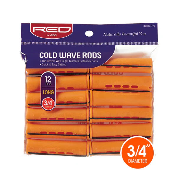 Red by Kiss Cold Wave Rods 3/4" Long – 12-Pack (Orange) - Elevate Styles