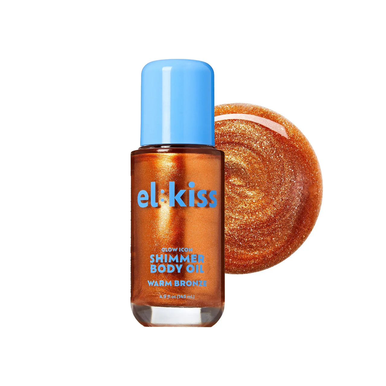 KISS Glow Icon Shimmer Body Oil Warm Bronze 4.9 oz - Elevate Styles