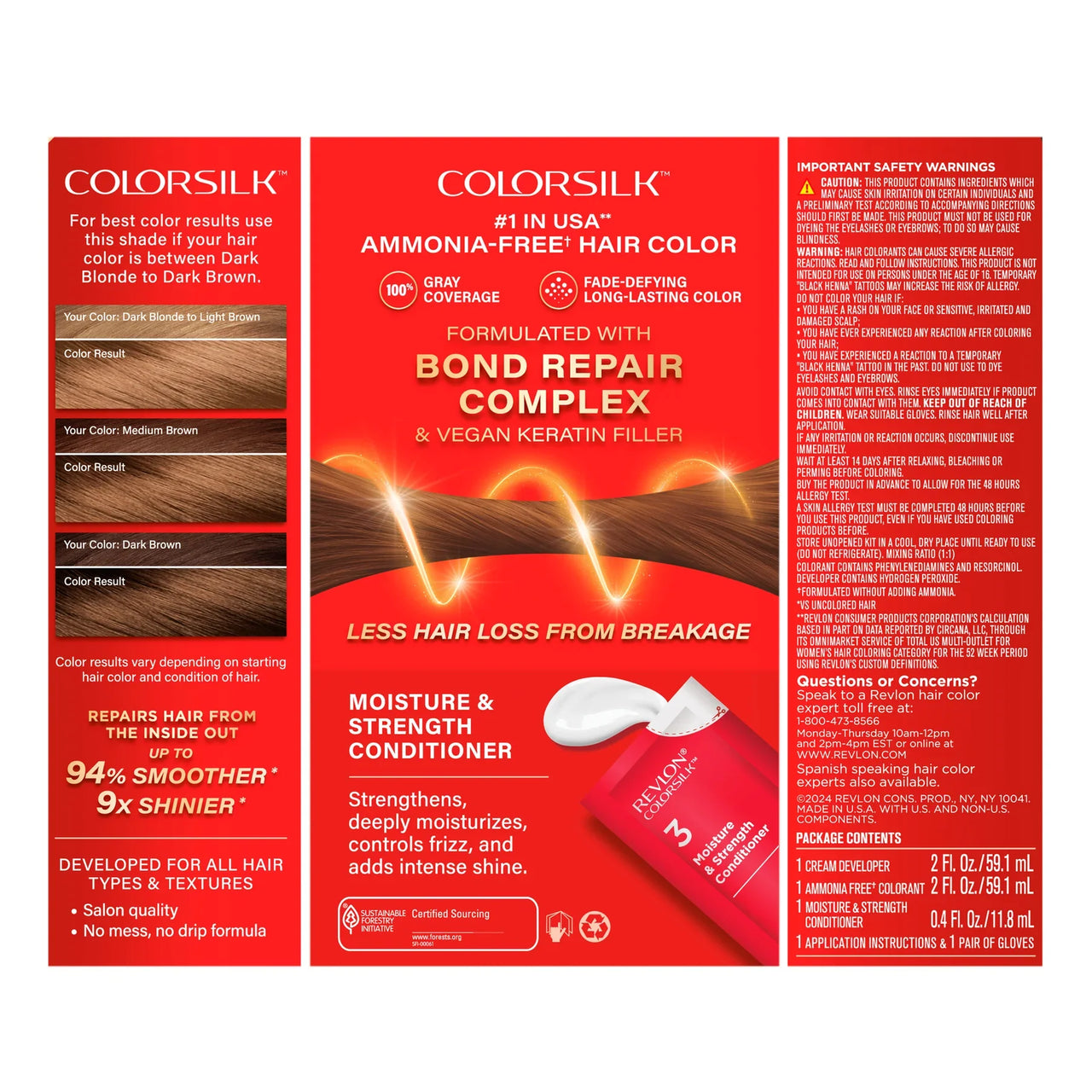 Revlon Colorsilk Permanent Hair Color 54 Light Golden Brown - Elevate Styles