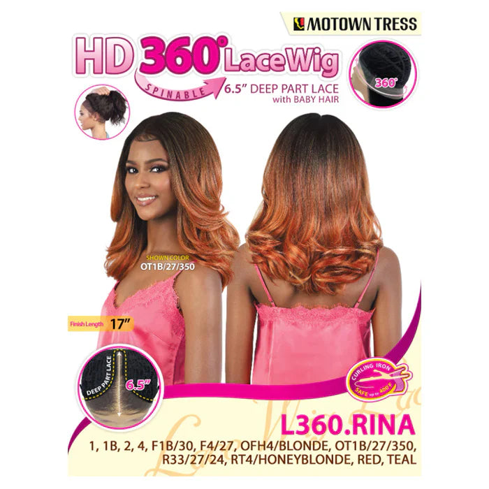 Motown Tress Deep Part HD 360 Lace Wig L360.RINA - Elevate Styles