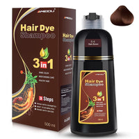 Thumbnail for Meidu Dark Brown Hair Dye Shampoo (3 in 1) 500 Ml - Elevate Styles