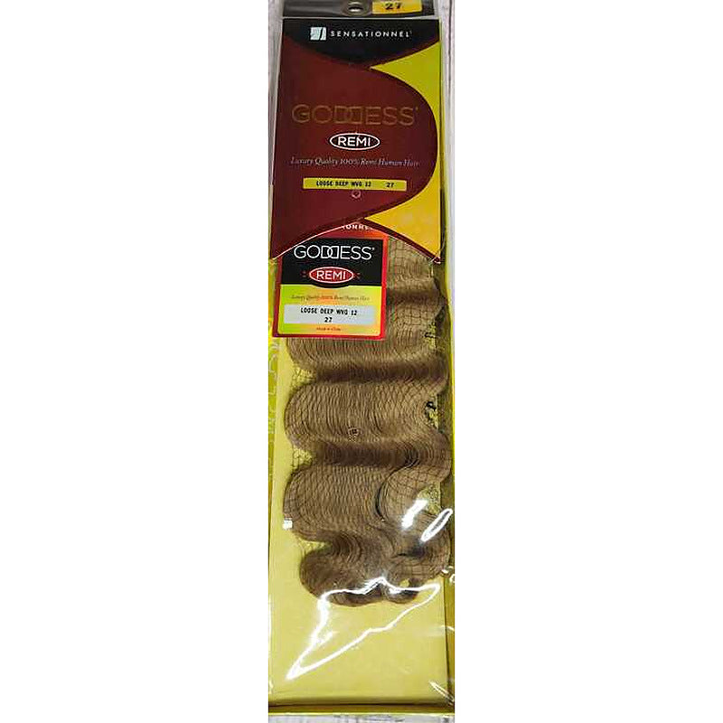Sensationnel Goddess Remi Human Hair Loose Deep Weave 12" - Elevate Styles