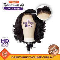 Thumbnail for Sensationnel Curls Kinks & Co. Y-Part Textured Lace Wig - Y-PART KINKY VOLUME CURL 14