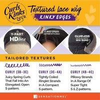 Thumbnail for Sensationnel Curls Kinks & Co. Y-Part Textured Lace Wig - Y-PART KINKY VOLUME CURL 14