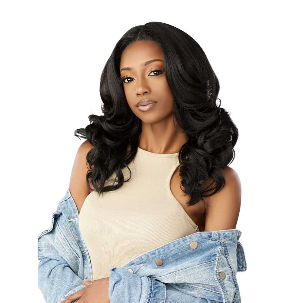 Sensationnel Curls Kinks & Co. Glueless Y-Part Textured Lace Wig – Y-Part Kinky Barrel Curl 20"