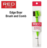 Thumbnail for RED by Kiss Edge Boar Fixer Pintail Brush & Comb (HH77)