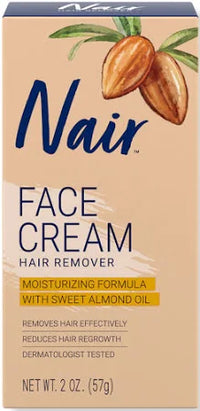 Thumbnail for Nair Face Cream Hair Remover Moisturizing Formula with Sweet Almond Oil 2 oz - Elevate Styles