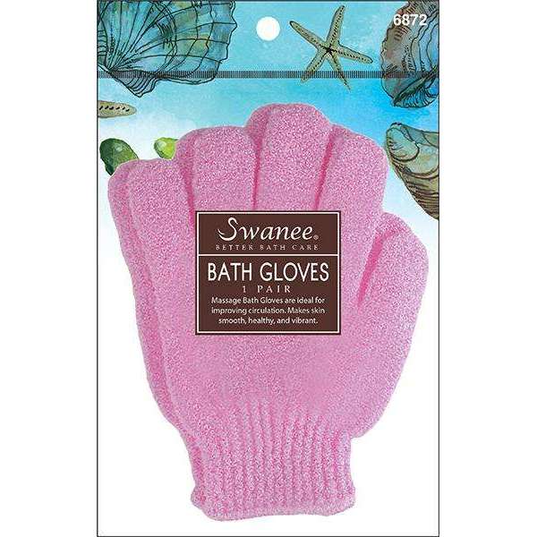 Swanee Bath Gloves Pink 1 Pair 6872