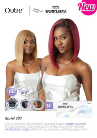 Thumbnail for Outre HD Melted Hairline Swirlista Swirl 105 - Elevate Styles