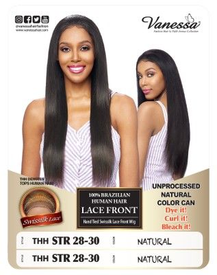 Vanessa 100% Brazilian Human Hair Lace Front Wig – THH STR 28-30