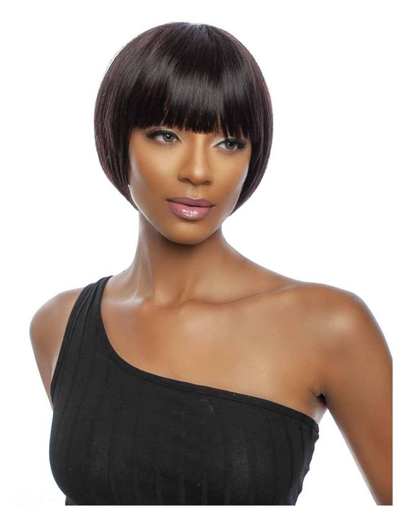 Mane Concept 11A 100% Unprocessed Human Hair Refined Bob With Bang 8" TR1130 - Elevate Styles