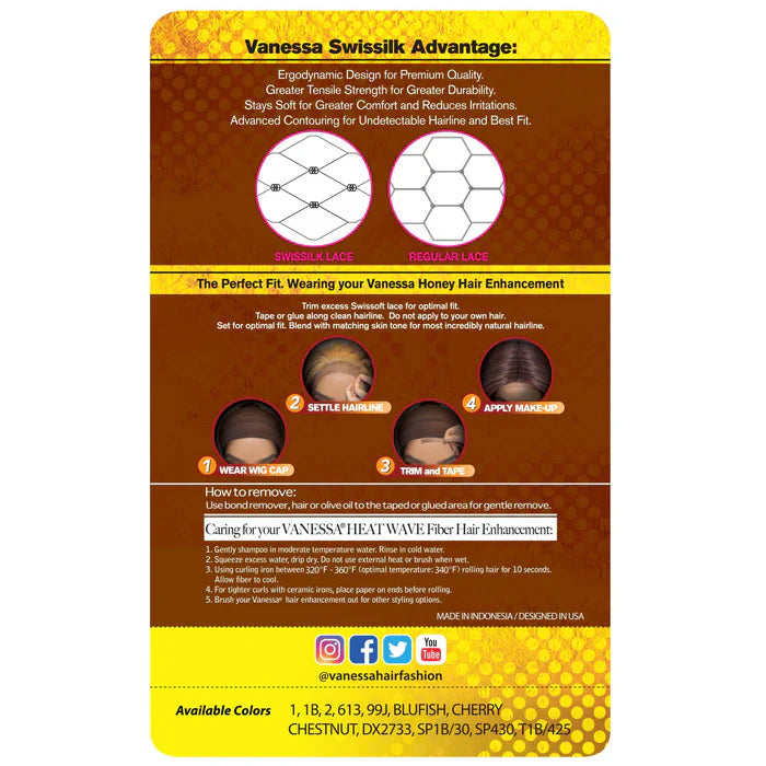 Vanessa Tops Deep Middle Lace Part Atlanta 38 - Elevate Styles