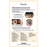 Thumbnail for Vanessa H134 Centis Premium Brazilian 100% Human Hair Glueless HD Lace Front Wig (13