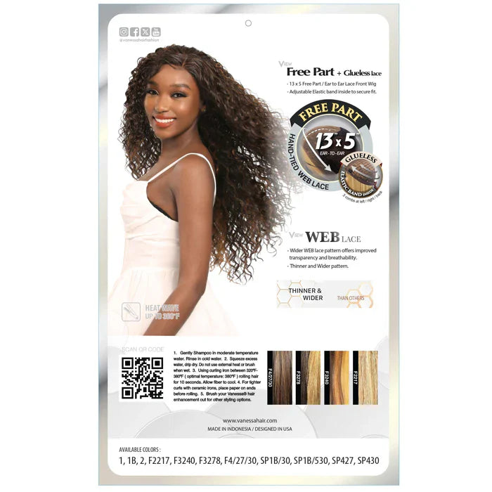 Vanessa View 135 Miller Web Lace Wig