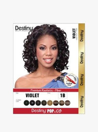 Thumbnail for Destiny Pop & Go Violet Premium Synthetic Full Wig