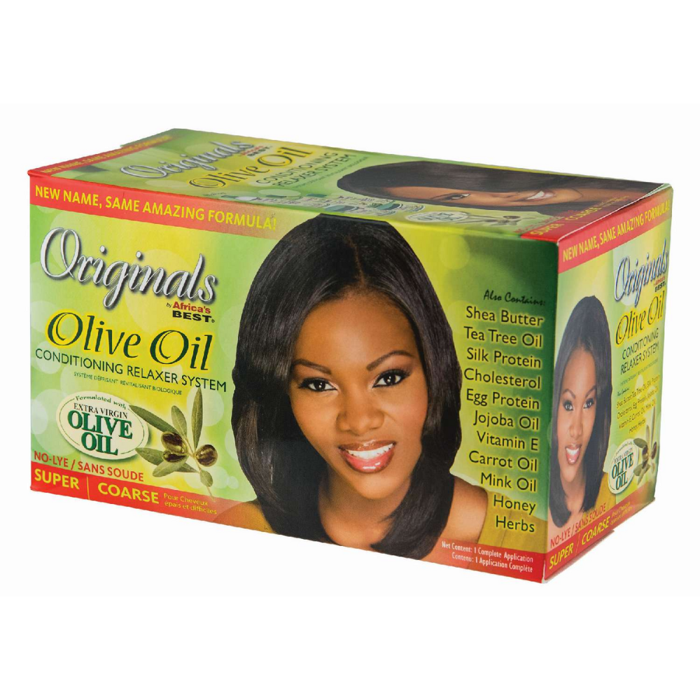 Africa’s Best Olive Oil Conditioning Relaxer System – Super/Coarse - Elevate Styles
