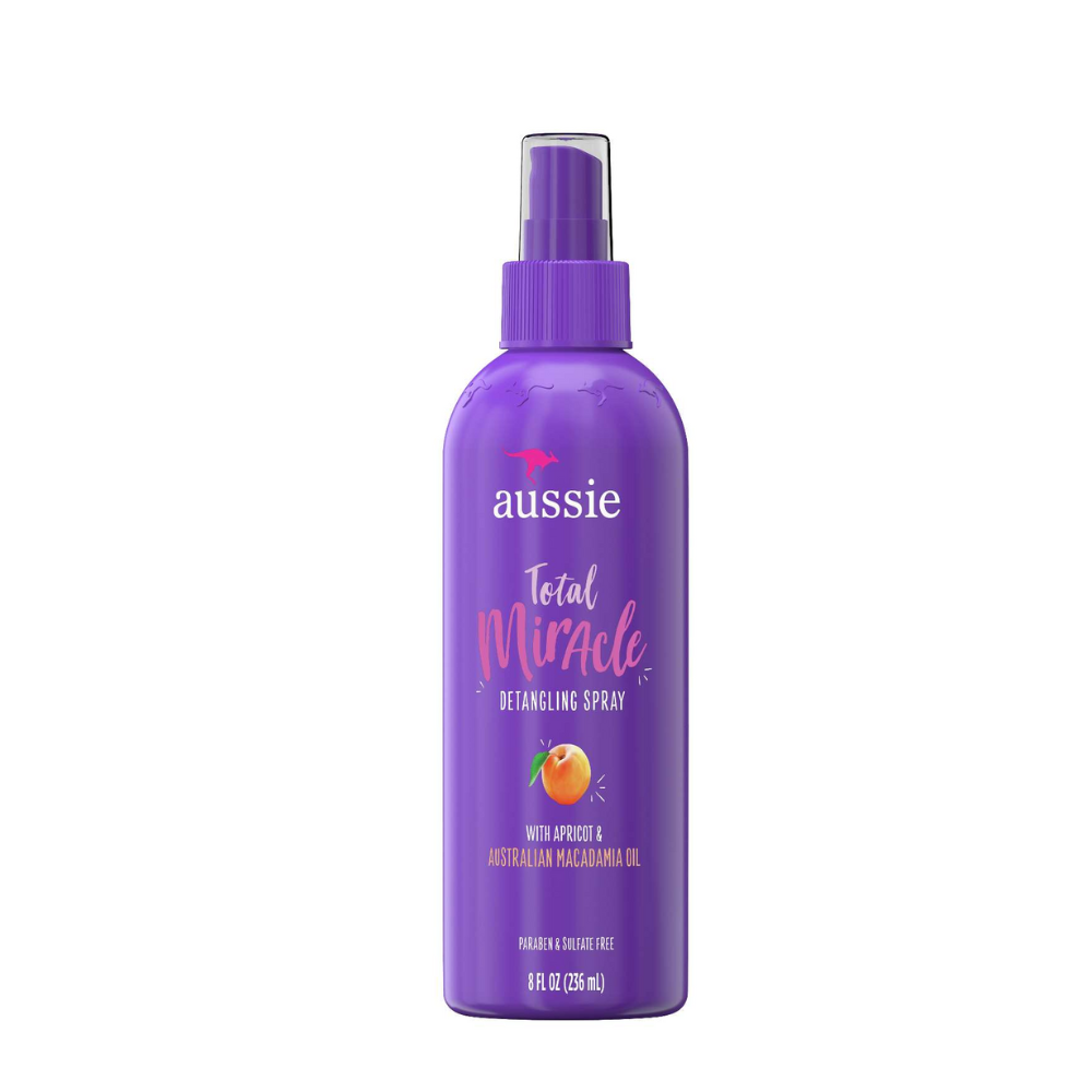 Aussie Total Miracle Detangling Spray with Apricot & Australian Macadamia Oil – 8 fl oz - Elevate Styles