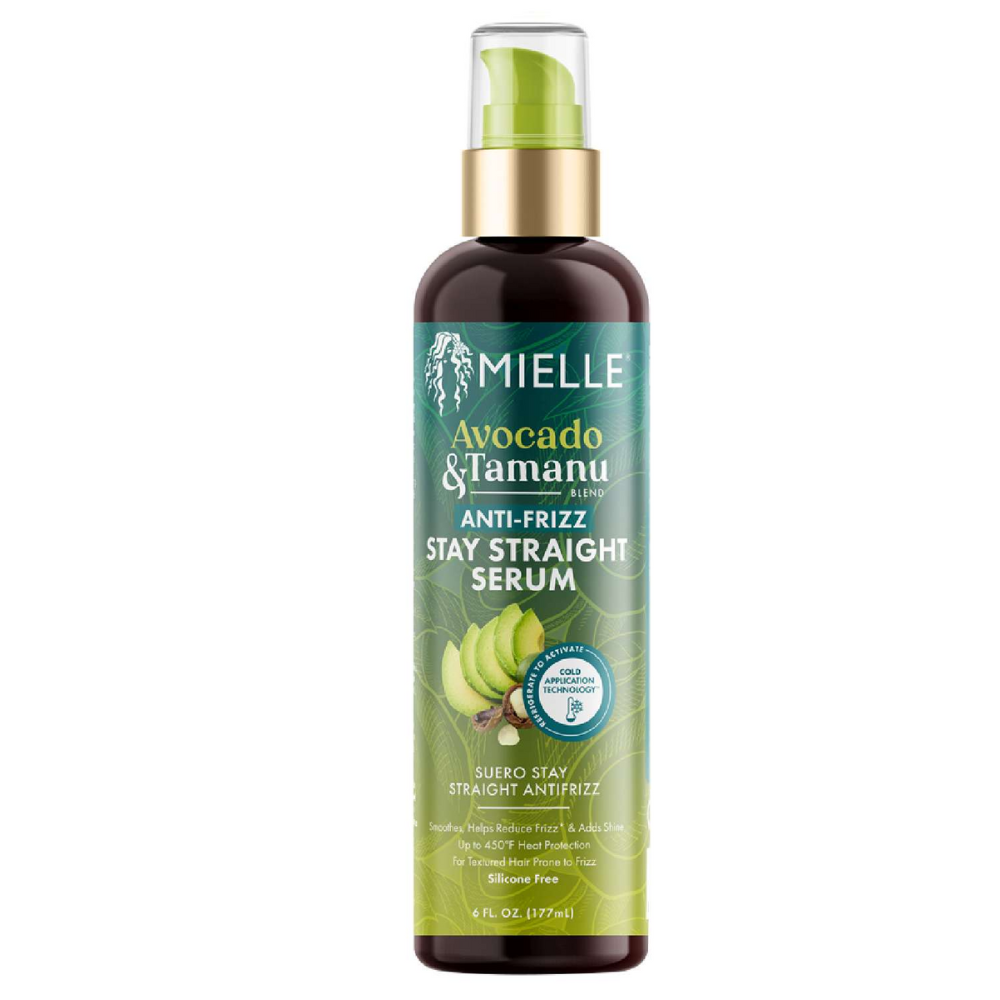 Mielle Avocado & Tamanu Anti-Frizz Stay Straight Serum – 6 oz - Elevate Styles