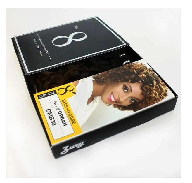 Zury Human Hair Mix 3 Pieces 8" + Free Closure Weaving Hair No 8 Oprah - Elevate Styles