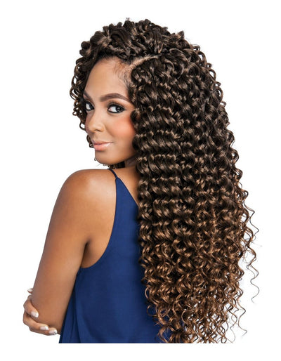 Mane Concept Afri Naptural Synthetic Crochet Pre-Stretched CBP05 - WATER FALL 18" - Elevate Styles
